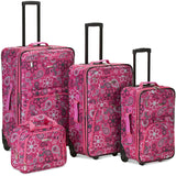 Rockland Luggage Nairobi 4 Piece Luggage Set 