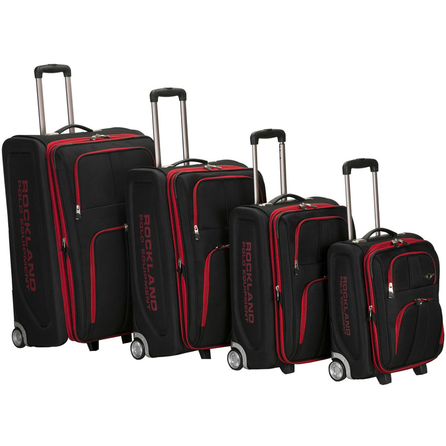 Rockland Luggage Polo Equipment Varsity 4 Piece Luggage Set