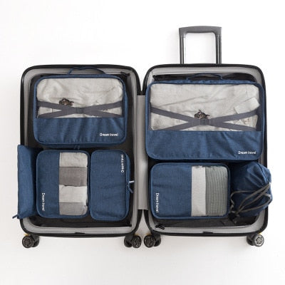 Shop 7pcs/Set Travel Organizer Cube Compressi – Luggage Factory