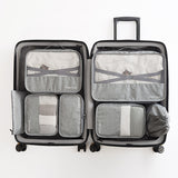 7pcs/set Men Travel Bags Sets Waterproof Packing Cube Portable Clothing Sorting Organizer Women