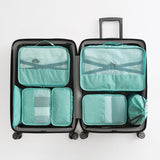 7pcs/set Men Travel Bags Sets Waterproof Packing Cube Portable Clothing Sorting Organizer Women