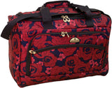 American Flyer Red Rose 5 Piece Spinner Luggage Set