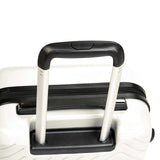 AmazonBasics Geometric Luggage 18-inch international carry-on, Cream