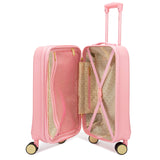 Badgley Mischka Diamond Hard Expandable Spinner Carry-on Suitcase (Pink)