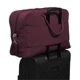 Vera Bradley Iconic Grand Weekender Travel Bag, Microfiber, Mulled Wine