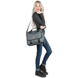 Vangoddy Chrono Grey Compact Tote Messenger Bag Briefcase for Microsoft Surface Book | Surface Pro Series 12" 13.5"