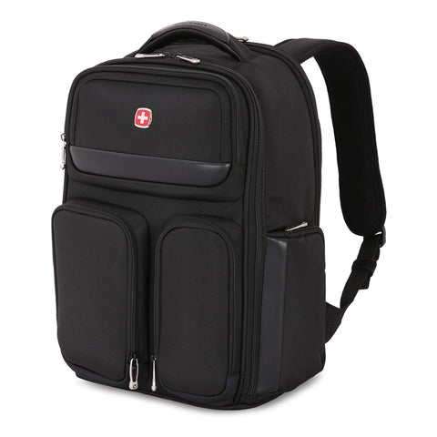 SWISSGEAR Large ScanSmart Utra-Premium 15-inch Laptop Backpack | TSA-Friendly Carry-on | Travel, Work, School | Men's and Women's - Black