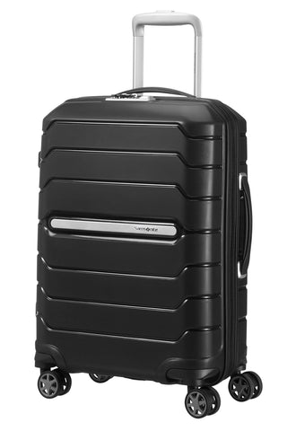 SAMSONITE Flux - Spinner 55/20 Expandable Hand Luggage, 55 cm, 44 liters, Black