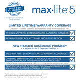 Travelpro Maxlite 5 Lightweight Checked Medium 25" Expandable Softside Luggage Black, 25-inch
