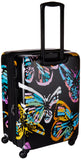 Vera Bradley Hardside Large Spinner, Butterfly Flutter Black