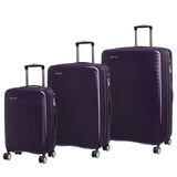 IT Luggage Signature 8-Wheel Hardside Expandable 3-Piece Set, Black Cordial - Purple