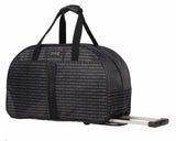 Steve Madden Signature 6 Piece Spinner Suitcase Set Collection (One Size, Black)