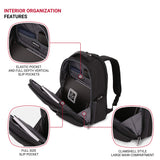 SWISSGEAR Large ScanSmart Utra-Premium 15-inch Laptop Backpack | TSA-Friendly Carry-on | Travel, Work, School | Men's and Women's - Black