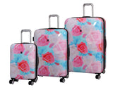 IT Luggage Sheen Hardside Expandable Spinner 3 Piece Set (Light Pink Maxy Rose)