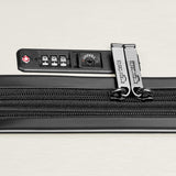 AmazonBasics Geometric Travel Luggage Expandable Suitcase Spinner with Wheels and Built-In TSA Lock, 31.5 Inch - Cream