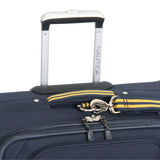 Nautica 24" Expandable Spinner Luggage, Navy/yellow