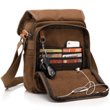 Berchirly Small Messenger Bags, Vintage Men's Canvas Shoulder Crossbody Sling Hiking Bag Satchel Everyday use