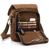 Berchirly Small Messenger Bags, Vintage Men's Canvas Shoulder Crossbody Sling Hiking Bag Satchel Everyday use