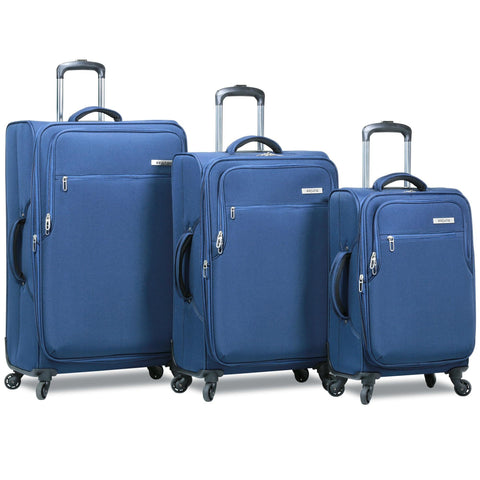 Dejuno The Asana Softside Lightweight Spinner, Navy