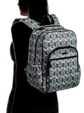 Vera Bradley Campus Tech Backpack in Paisley Stripes Signature Cotton