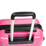 AmazonBasics Geometric Luggage 18-inch international carry-on, Pink