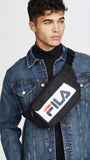 Fila Men's Lindon Waist Bag, Black/White, One Size