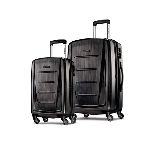 Samsonite Winfield 2 Expandable Hardside 2-Piece Luggage Set (20/28) with Spinner Wheels, Brushed Anthracite