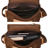 Berchirly Small Messenger Bags, Vintage Men's Canvas Shoulder Crossbody Sling Hiking Bag Satchel Everyday use