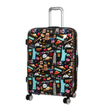 it luggage Sheen Hardside Expandable 3 Piece Set, Black New York Fun Icons Print