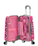 Rockland Luggage Vision Polycarbonate 3 Piece Luggage Set, Pink Pearl, One Size