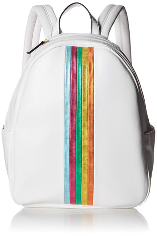 Betsey Johnson Between the Lines Backpack, White