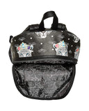 Betsey Johnson Women's Snow Queen of the Jungle Print Backpack Black/Multi One Size