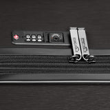 AmazonBasics Geometric Travel Luggage Expandable Suitcase Spinner with Wheels and Built-In TSA Lock, 31.5 Inch - Black