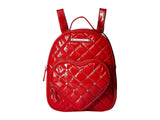 Betsey Johnson Women's Heart Pocket Backpack Red One Size