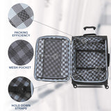 Travelpro Maxlite 5 Lightweight Checked Medium 25" Expandable Softside Luggage Black, 25-inch
