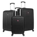 SWISSGEAR 6297 Expandable Hardside Spinner Luggage, 3-Piece Set - Black