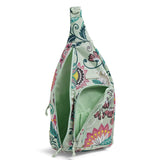Vera Bradley Lighten Up Sling, Mint Flowers