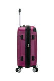 Rockland 20" Expandable Carry On, Spinner Luggage, Magenta