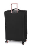 it luggage Divinity 8 Wheel Lightweight Semi Expander Medium With Tsa Lock Suitcase, 70 cm, 90 L, Black