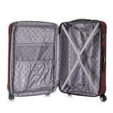 DUKAP Luggage - Intely Collection - Hardside Spinner 28'' inches with Integrated Weight Scale (Wine) - Suitcases with Wheels