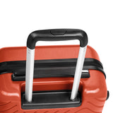AmazonBasics Geometric Luggage 18-inch international carry-on, Red