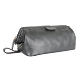 Carlucci Elite Leather Toiletry Kit - Black