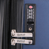 DUKAP Luggage - Crypto Collection - Lightweight Hardside Spinner 28'' Inches - Two Tone (Wine/Blue) - Suitcases with Wheels