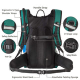 RUPUMPACK Insulated Hydration Backpack Pack with 2.5L BPA Free Bladder, Lightweight Daypack Water Backpack for Hiking Running Cycling Camping, School Commuter, Fits Men, Women, Kids, 18L