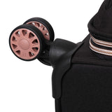 it luggage Divinity 8 Wheel Lightweight Semi Expander Medium With Tsa Lock Suitcase, 70 cm, 90 L, Black