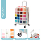 Steve Madden Cubic Luggage Carry On 20" Hardside Suitcase With Spinner Wheels