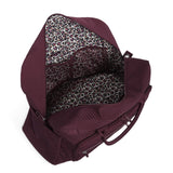 Vera Bradley Iconic Grand Weekender Travel Bag, Microfiber, Mulled Wine