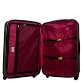 Macbeth Collection Women's Black Molded Quilt 27in Rolling Luggage