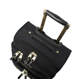 Steve Madden Luggage Carry On 20" Expandable Softside Suitcase With Spinner Wheels (20in, Peek-A-Boo Black)