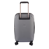 DELSEY Paris Luggage Cruise Lite Hardside 19" Intl. Carry on Exp. Spinner Trolley, Platinum